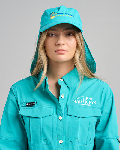 CAST AWAY | WOMENS LEGIONNAIRE CAP - AQUA