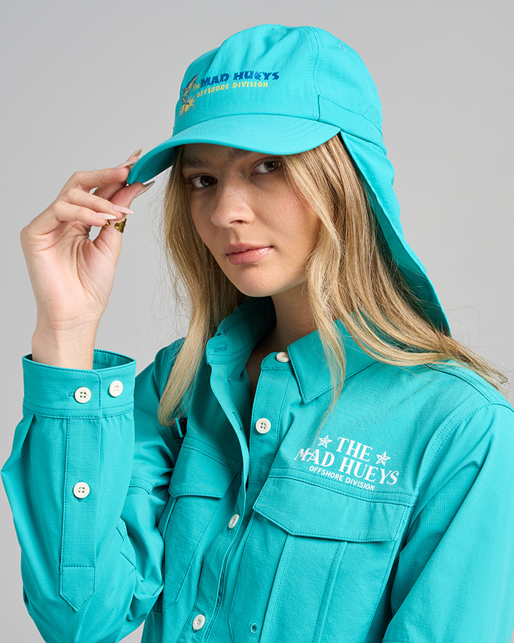 CAST AWAY | WOMENS LEGIONNAIRE CAP - AQUA