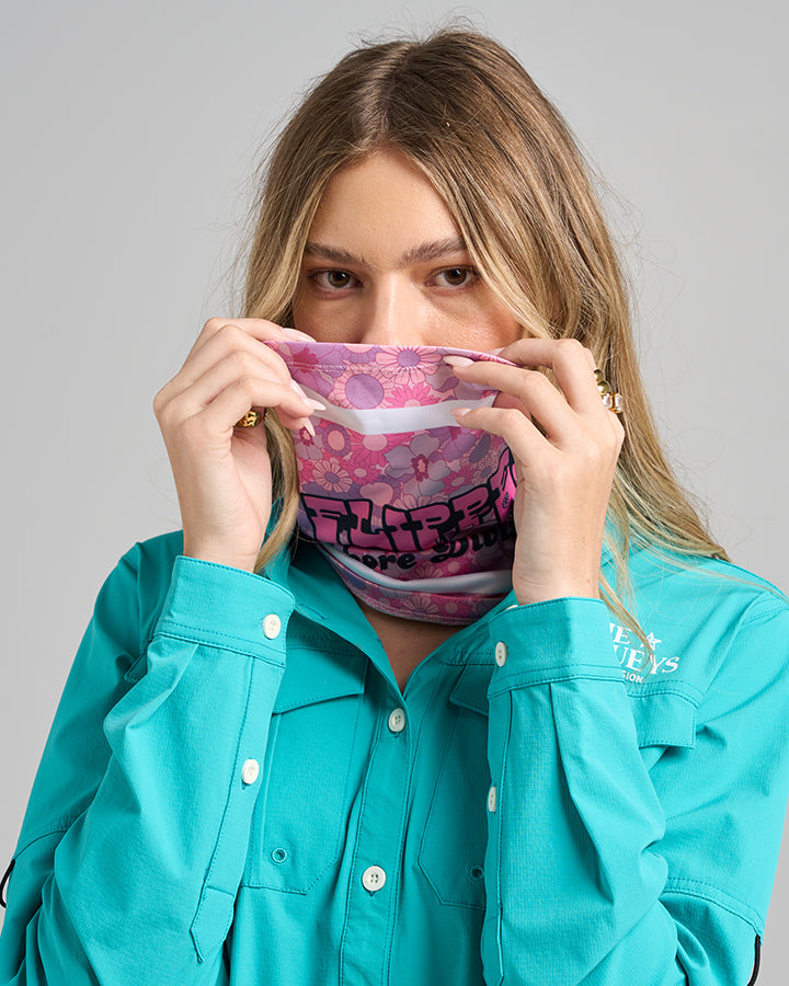 DISCO FLIPPER | WOMENS UPF30+ MULTI SCARF - MULBERRY