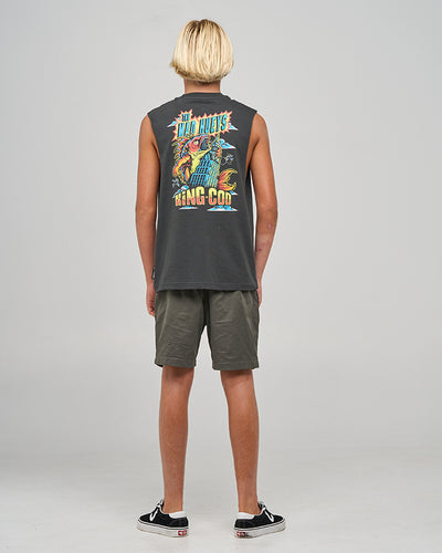 KING COD | YOUTH MUSCLE - VINTAGE BLACK
