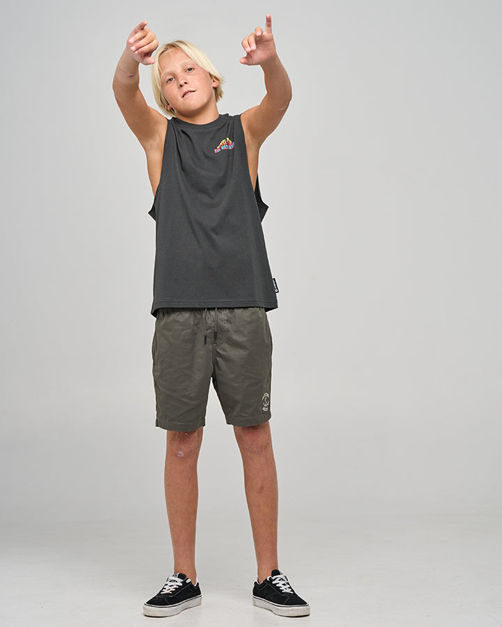 KING COD | YOUTH MUSCLE - VINTAGE BLACK