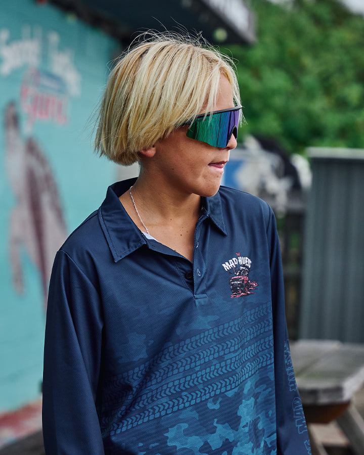 SEND IT | YOUTH UPF 50+ FISHING JERSEY - TEAL
