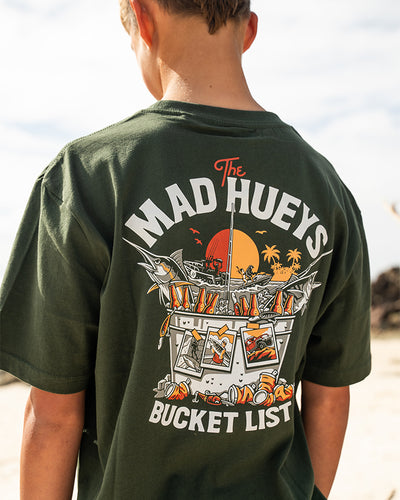 DOUBLE BUCKET LIST | SS TEE - OIL GREEN