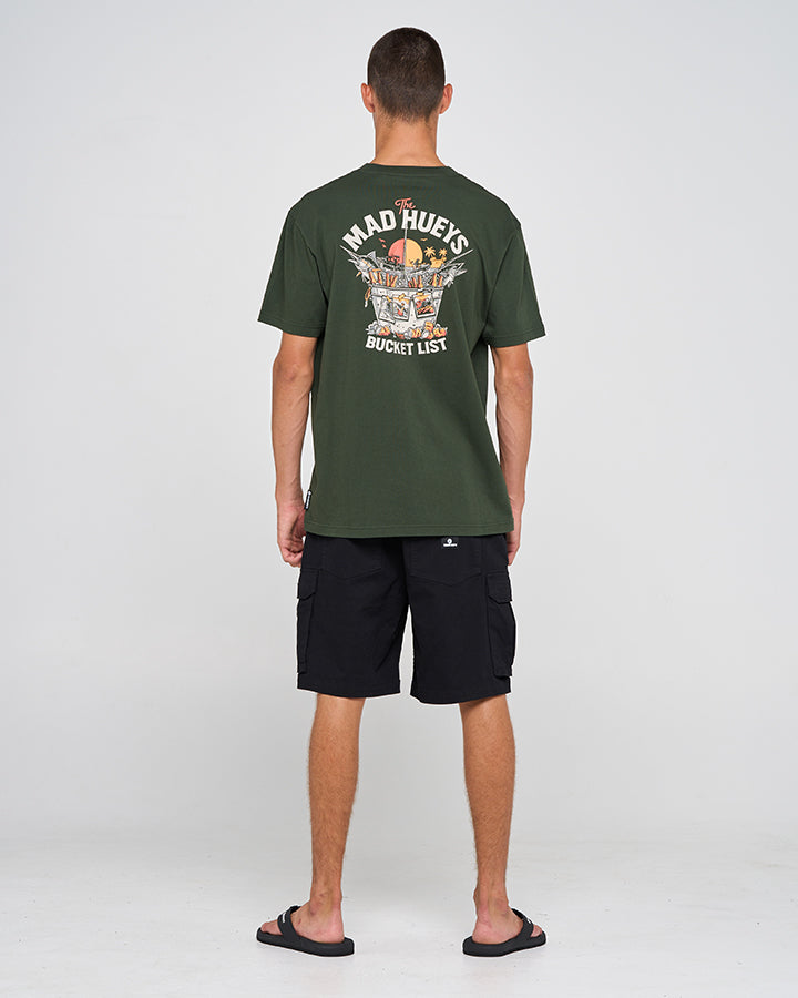 DOUBLE BUCKET LIST | SS TEE - OIL GREEN
