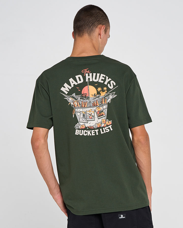 DOUBLE BUCKET LIST | SS TEE - OIL GREEN