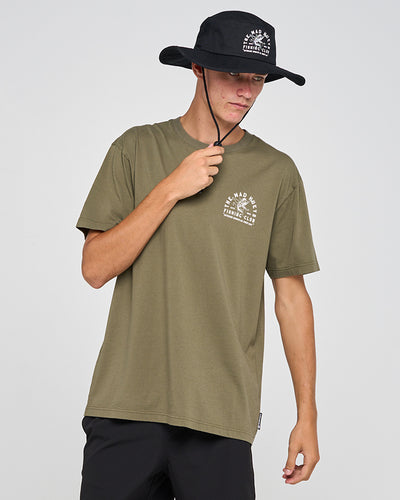 FISHING CLUB | SS TEE - OLIVE