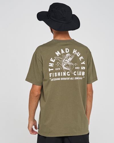 FISHING CLUB | SS TEE - OLIVE