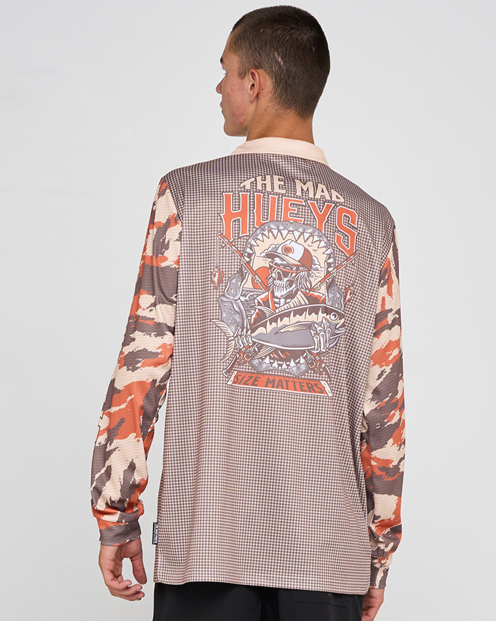 SIZE MATTERS | UPF 50+ FISHING JERSEY - SAND