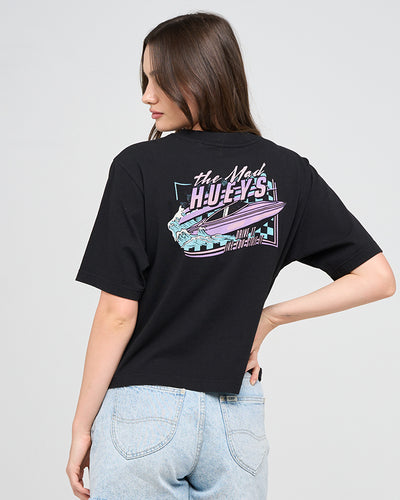 DRIVE IT | WOMENS BOXY SS TEE - BLACK