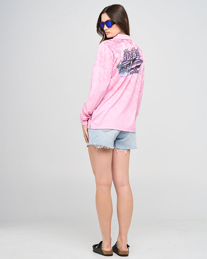 DRIVE IT | WOMENS UPF 50+ FISHING JERSEY - PINK