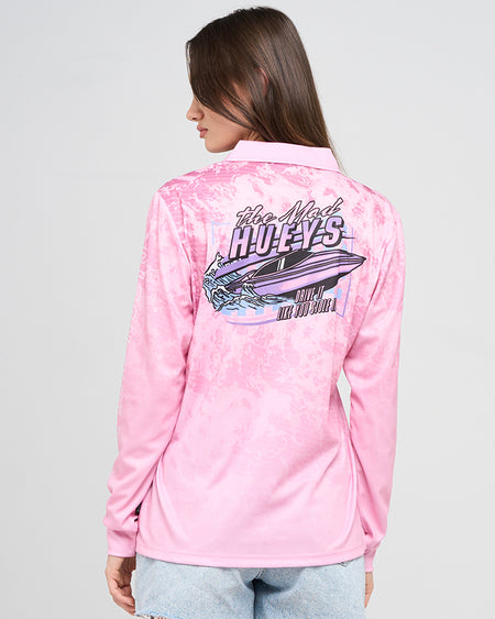 DRIVE IT | WOMENS UPF 50+ FISHING JERSEY - PINK