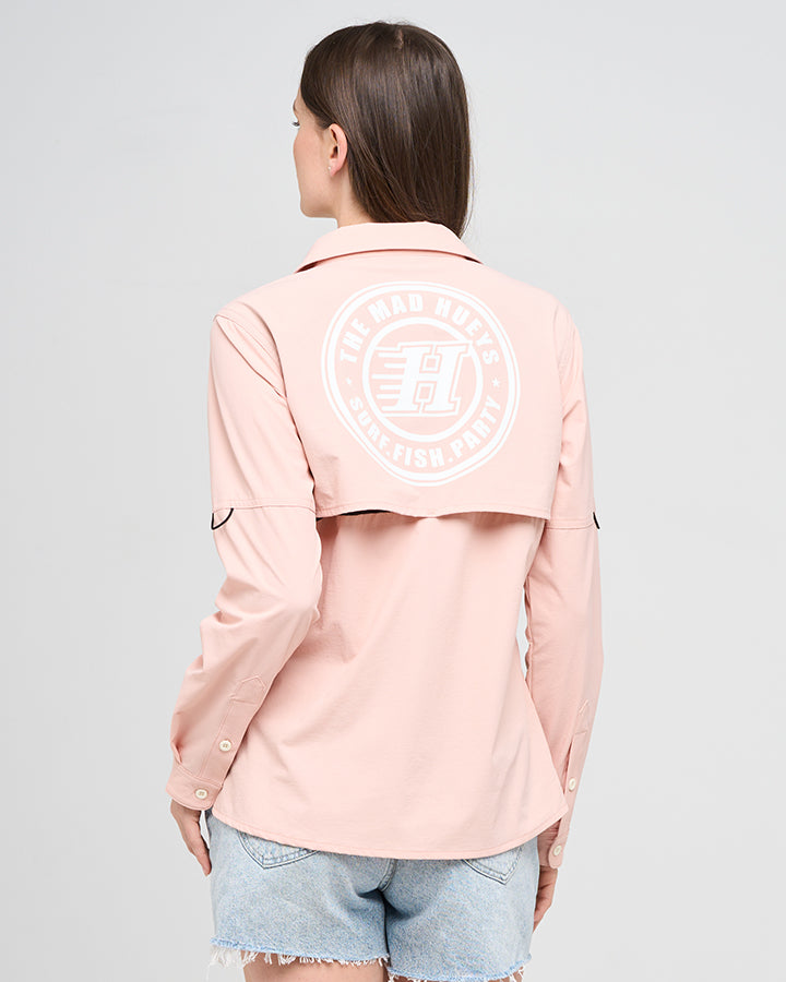H SERIES | WOMENS UPF 50+ FISHING SHIRT - PEACH