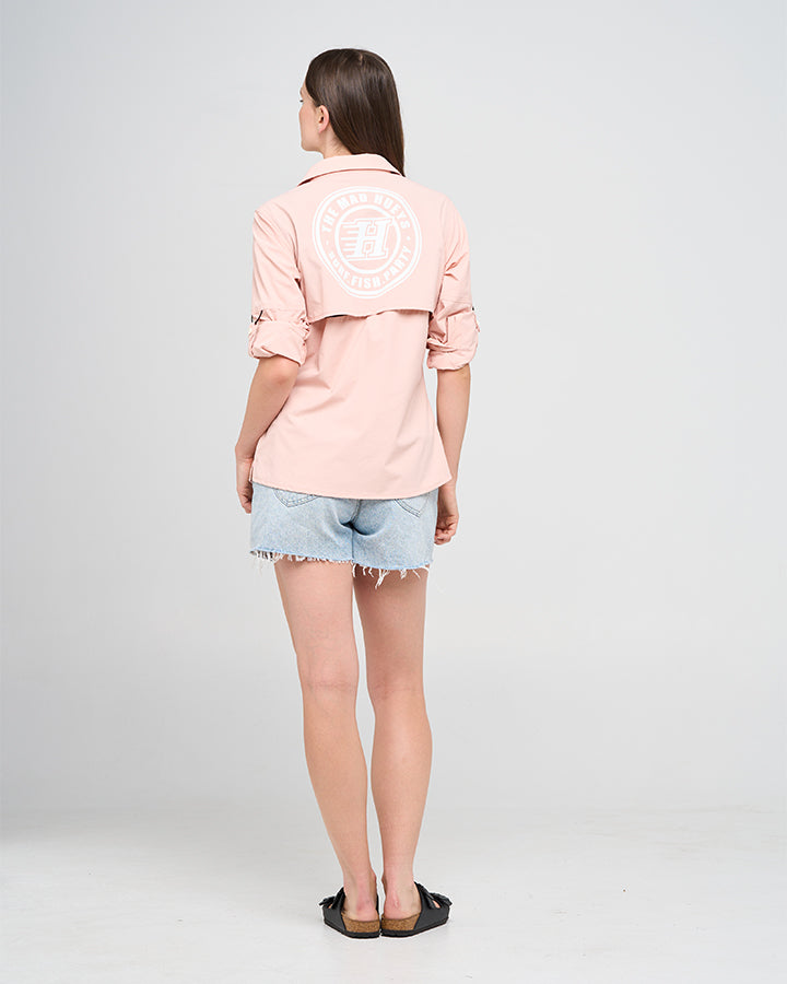 H SERIES | WOMENS UPF 50+ FISHING SHIRT - PEACH