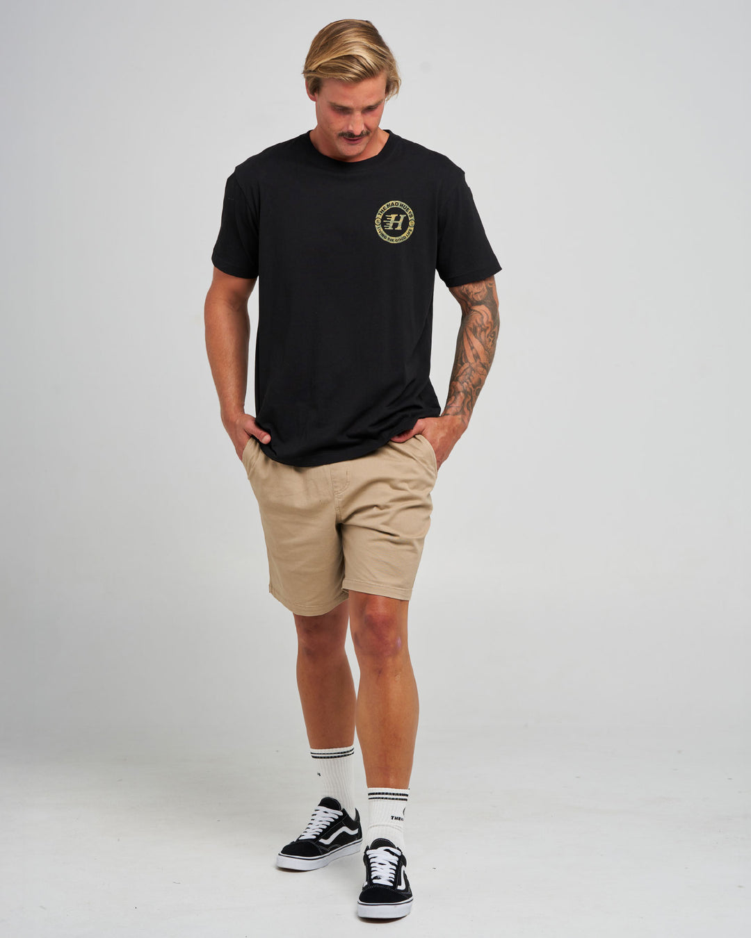The Mad Hueys Good Life SS T-shirt in Black, alternate view 5