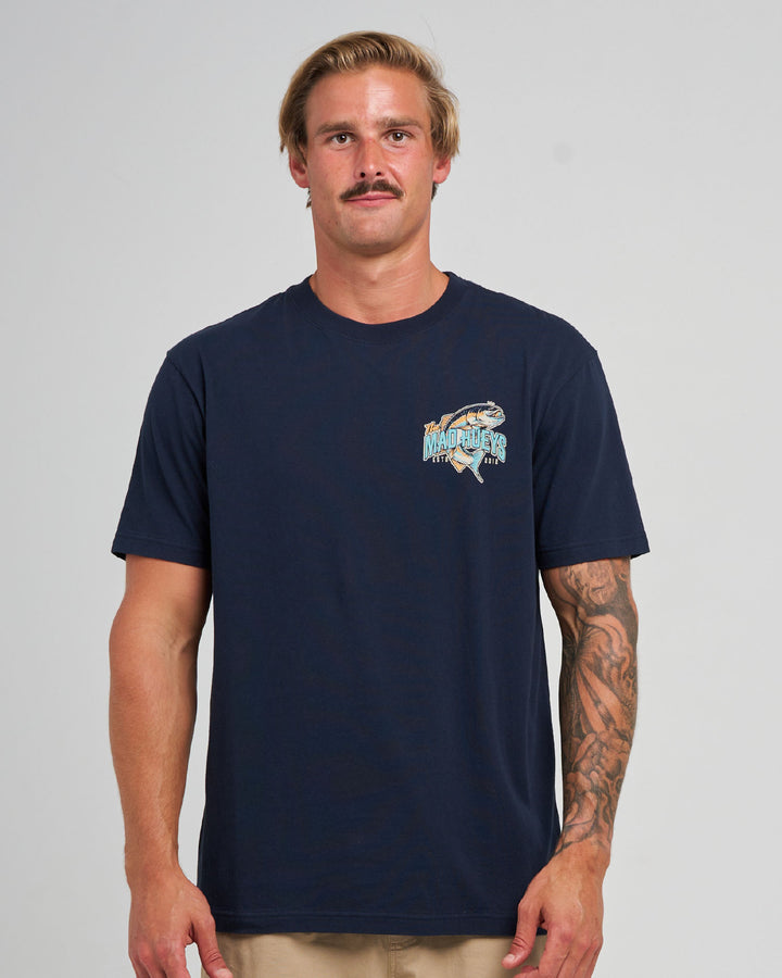 DOWN TO FISH | SS TEE - NAVY