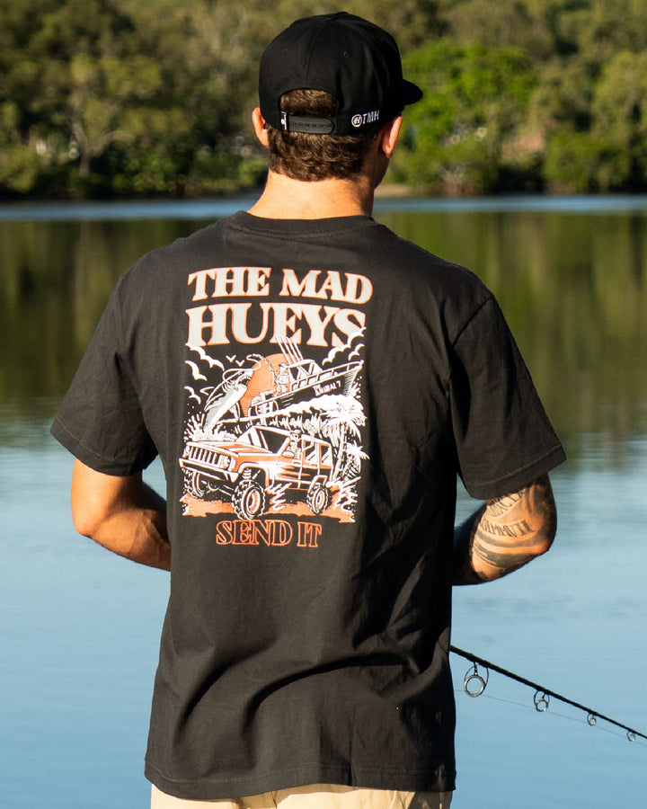 SEND IT | SS TEE - VINTAGE BLACK
