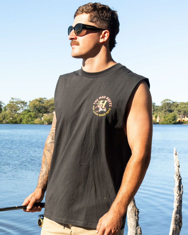 POT LUCK | MUSCLE - VINTAGE BLACK