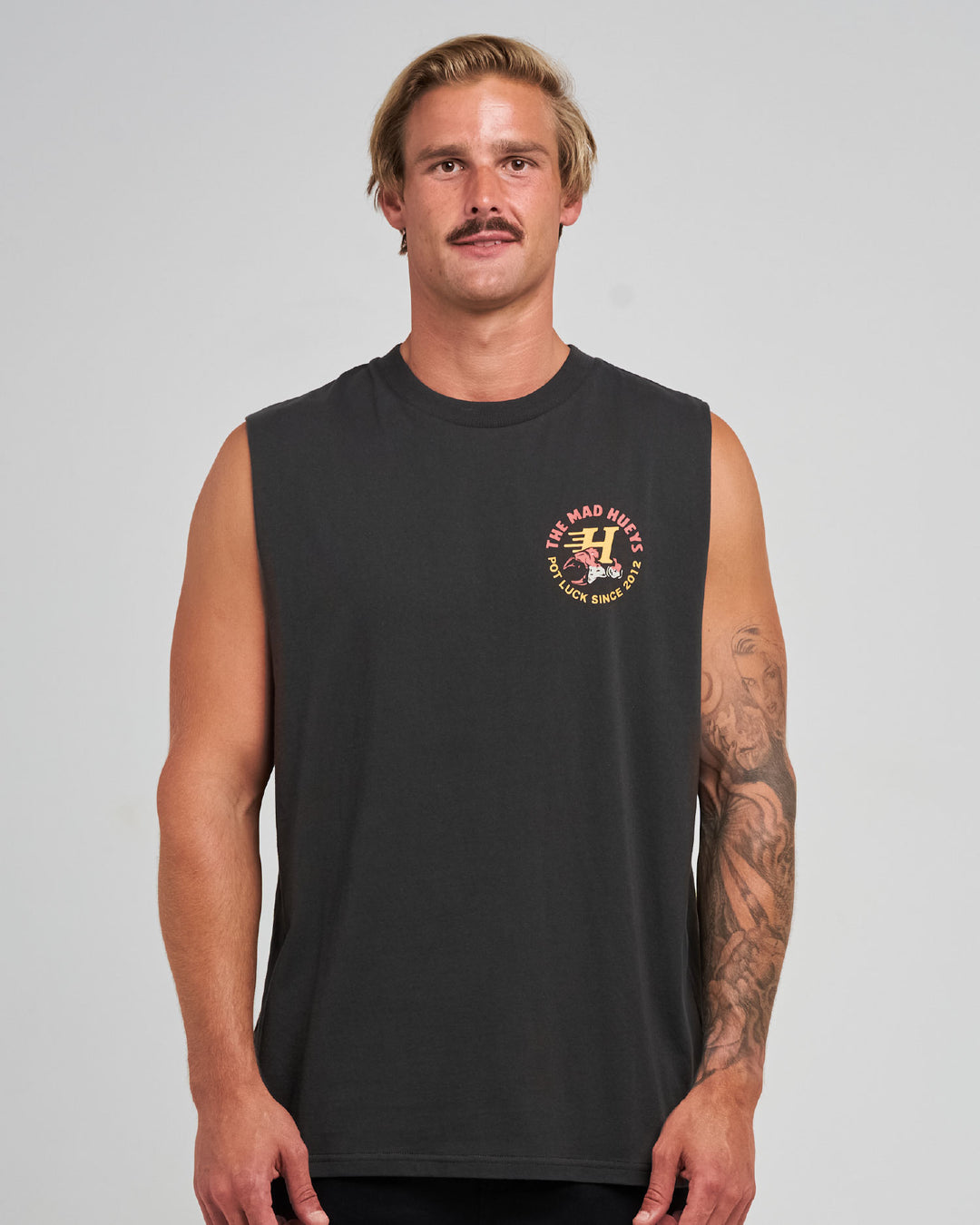 POT LUCK | MUSCLE - VINTAGE BLACK