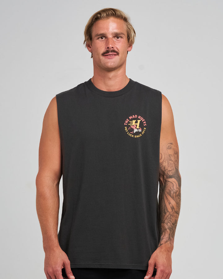 POT LUCK | MUSCLE - VINTAGE BLACK