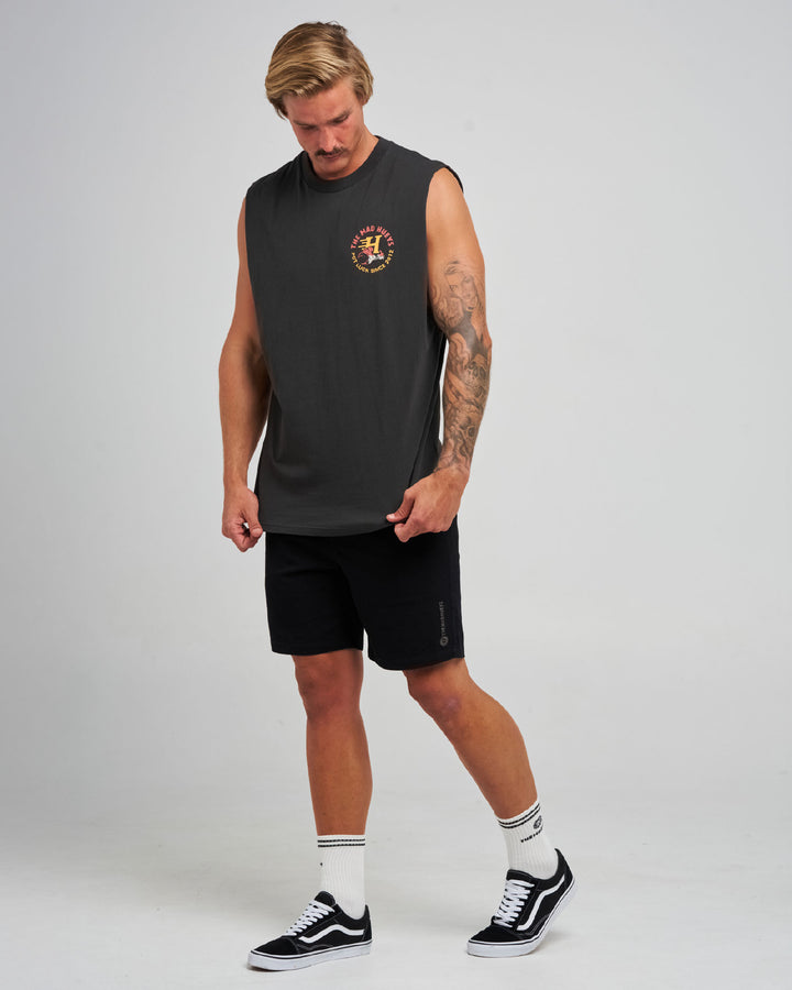 POT LUCK | MUSCLE - VINTAGE BLACK