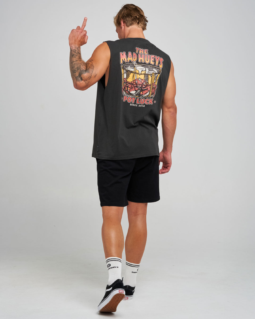 POT LUCK | MUSCLE - VINTAGE BLACK