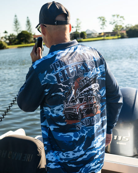 SEND IT | UPF 50+ FISHING JERSEY - NAVY