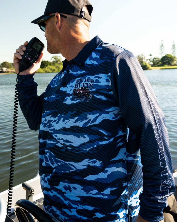 SEND IT | UPF 50+ FISHING JERSEY - NAVY