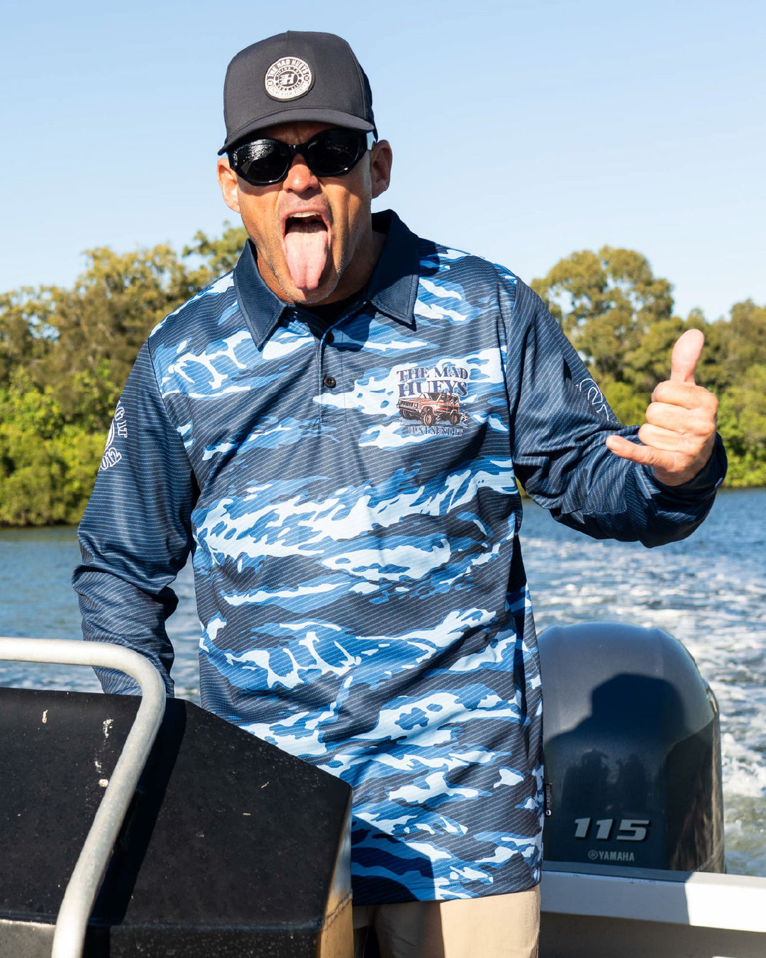 SEND IT | UPF 50+ FISHING JERSEY - NAVY