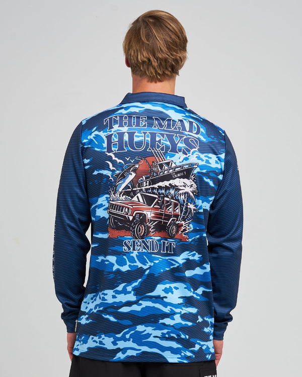 SEND IT | UPF 50+ FISHING JERSEY - NAVY