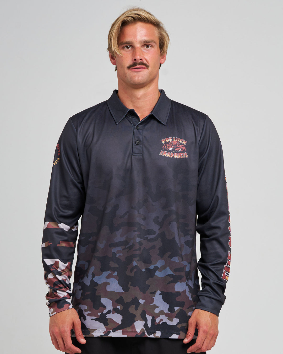 POT LUCK | UPF 50+ FISHING JERSEY - BLACK