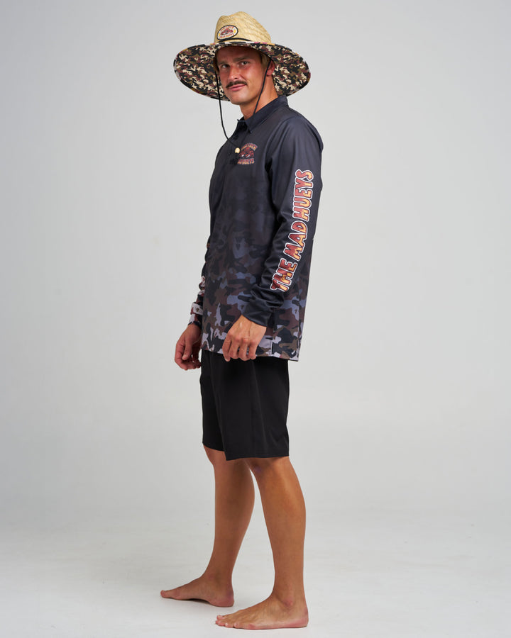 POT LUCK | UPF 50+ FISHING JERSEY - BLACK