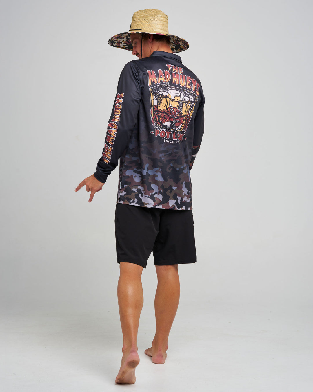 POT LUCK | UPF 50+ FISHING JERSEY - BLACK