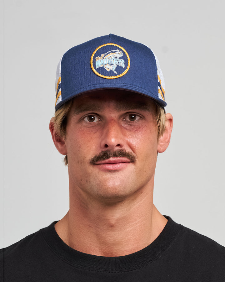 DOWN TO FISH | TWILL TRUCKER - NAVY