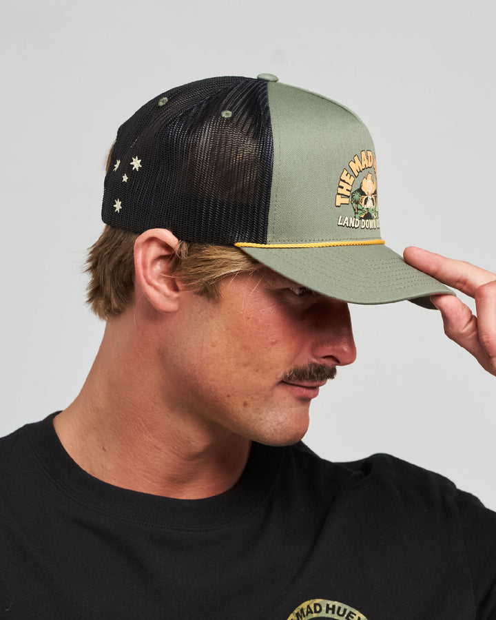 LAND DOWN UNDER | TWILL TRUCKER - OLIVE
