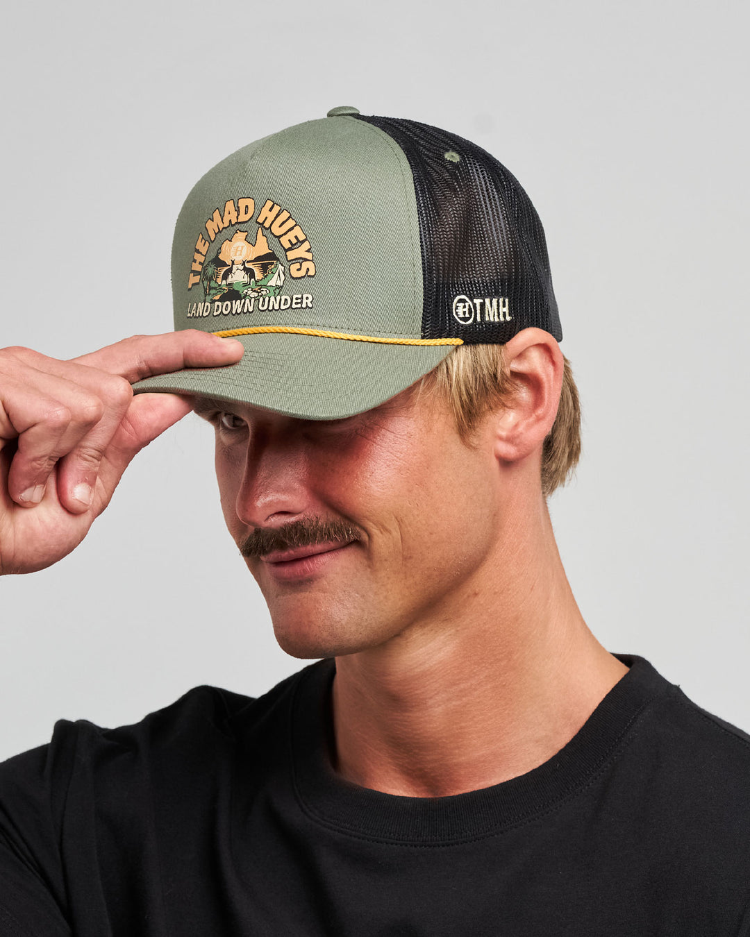 LAND DOWN UNDER | TWILL TRUCKER - OLIVE