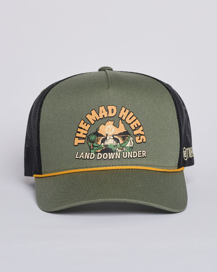 LAND DOWN UNDER | TWILL TRUCKER - OLIVE