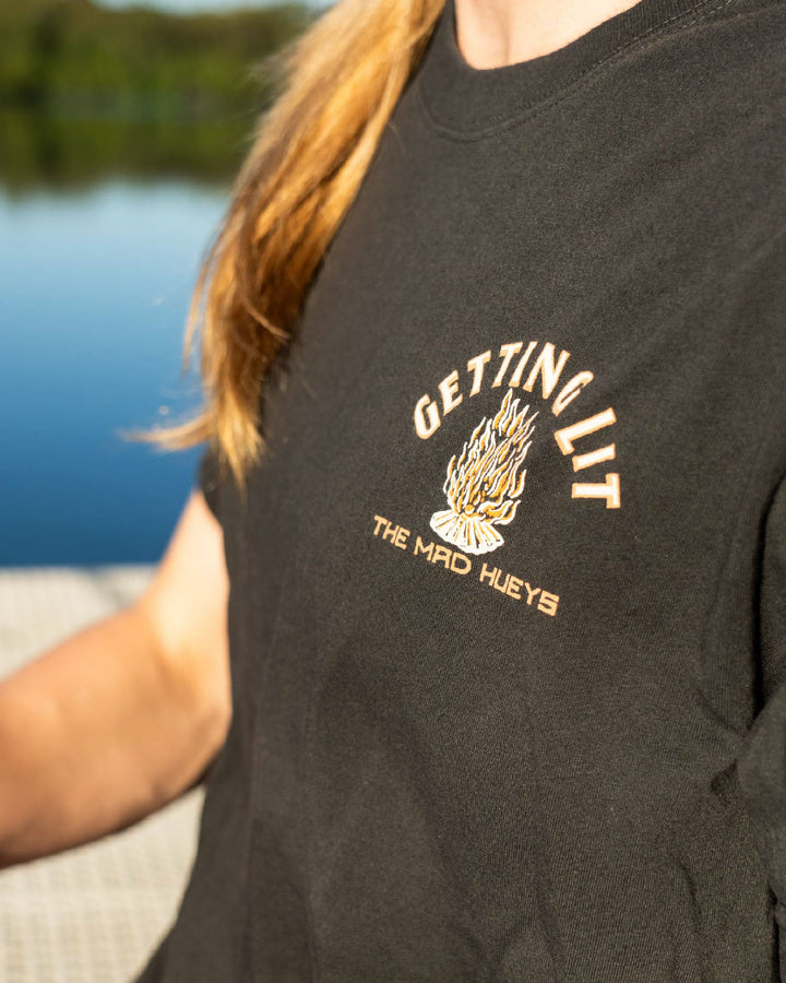 GETTING LIT | WOMENS SS TEE - VINTAGE BLACK