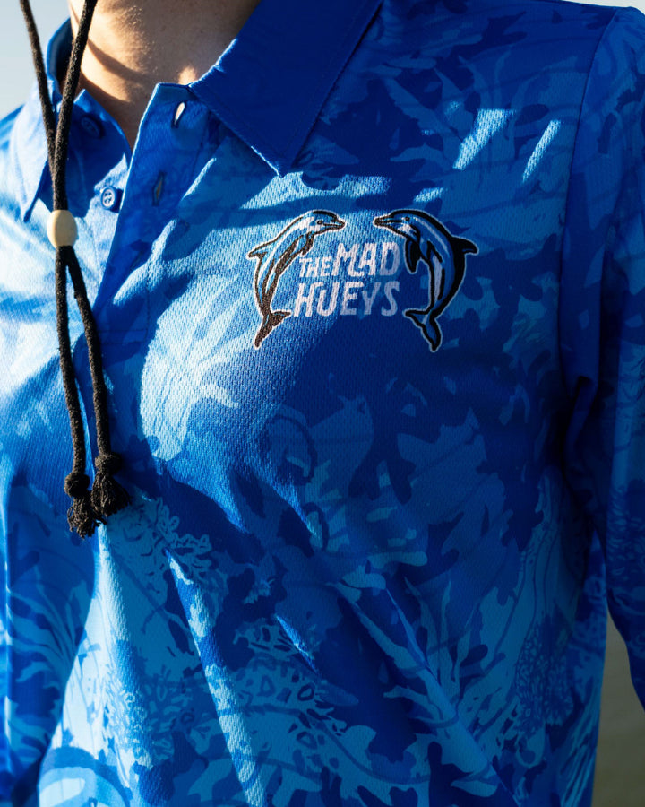 FLIP SIDE | WOMENS UPF 50+ FISHING JERSEY - AZURE