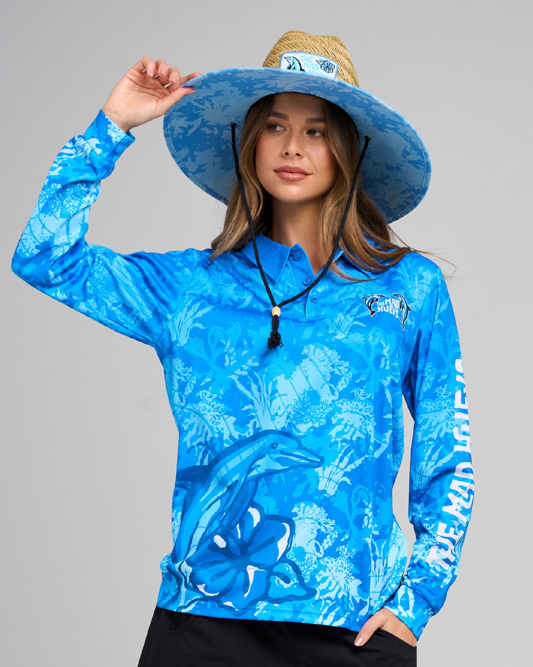 FLIP SIDE | WOMENS UPF 50+ FISHING JERSEY - AZURE