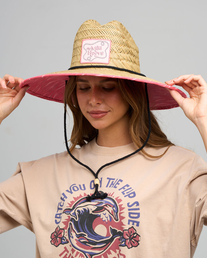 CLUTCHING MY PEARLS | WOMENS STRAW HAT - NATURAL