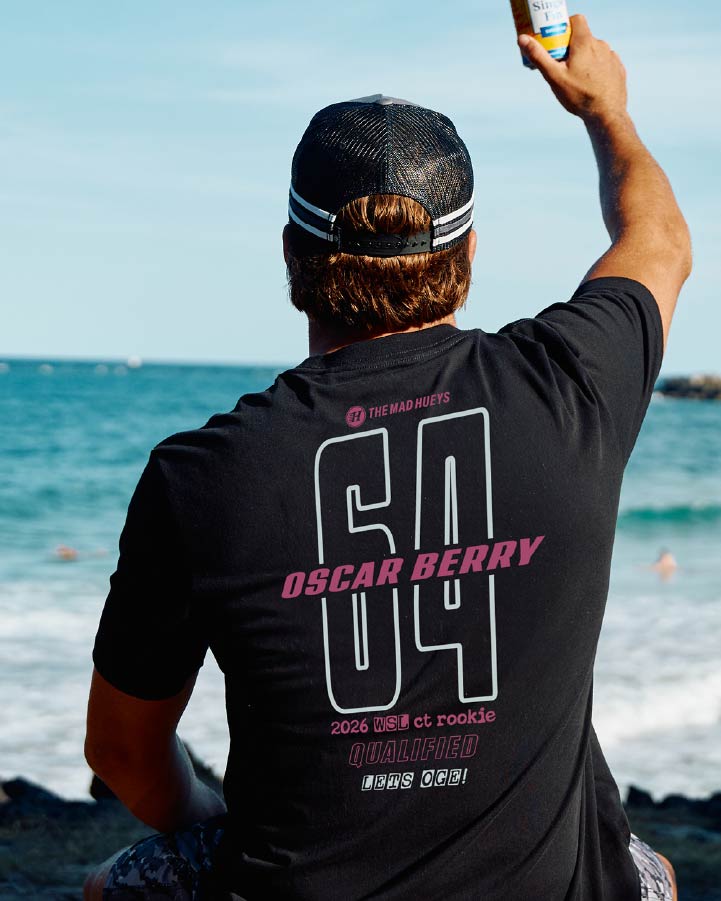 The Mad Hueys Oscar Berry Wsl 2026 Ct SS T-shirt in Black
