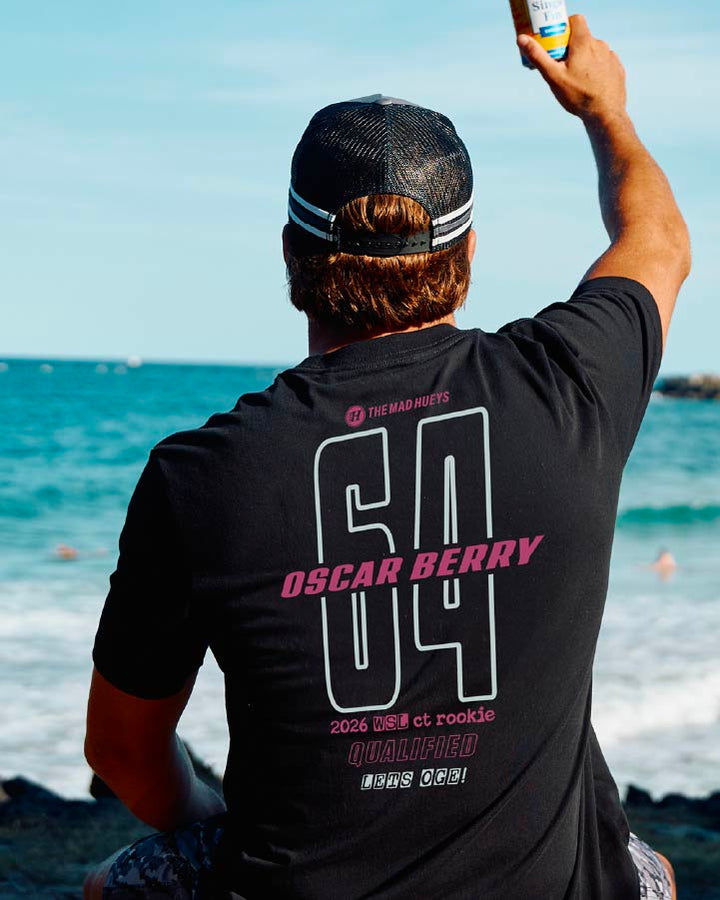 The Mad Hueys Oscar Berry Wsl 2026 Ct SS T-shirt in Black
