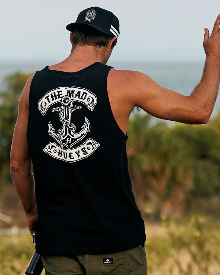 SKULL ANCHOR | TANK - BLACK