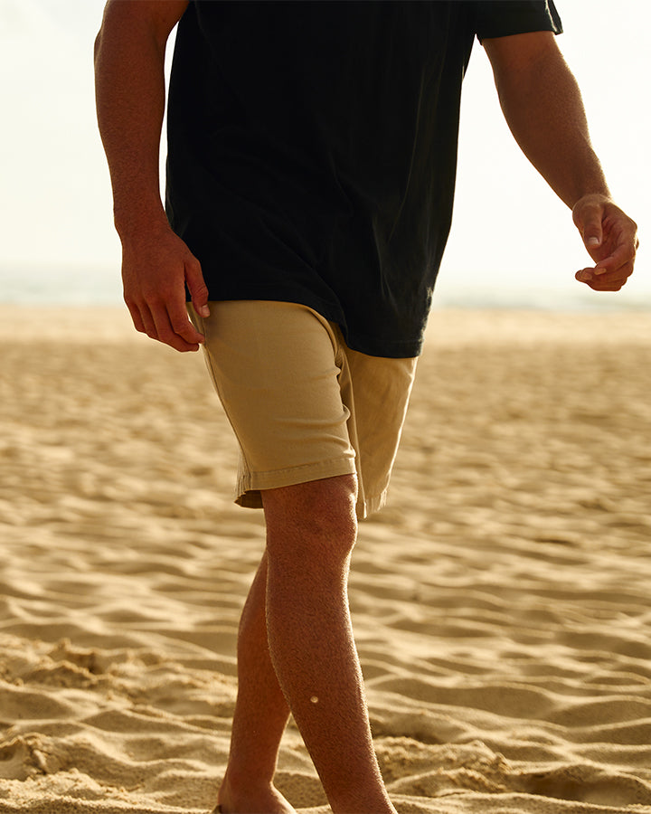 STRANDED | 18" CHINO SHORT - TAUPE