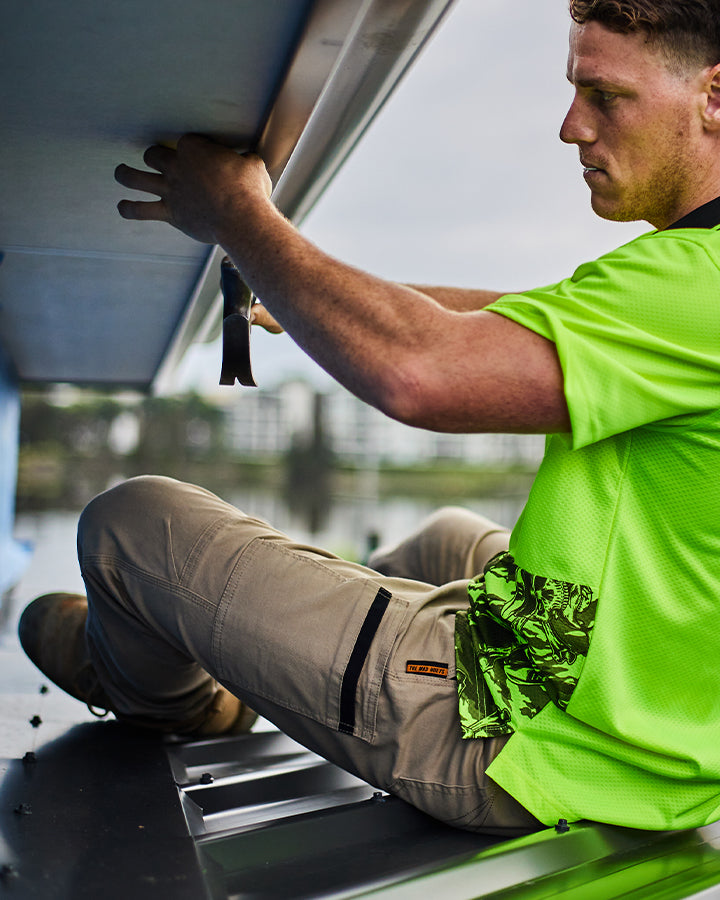 HEAVY DUTY STRETCH ELASTIC CUFF | WORK PANT - TAN
