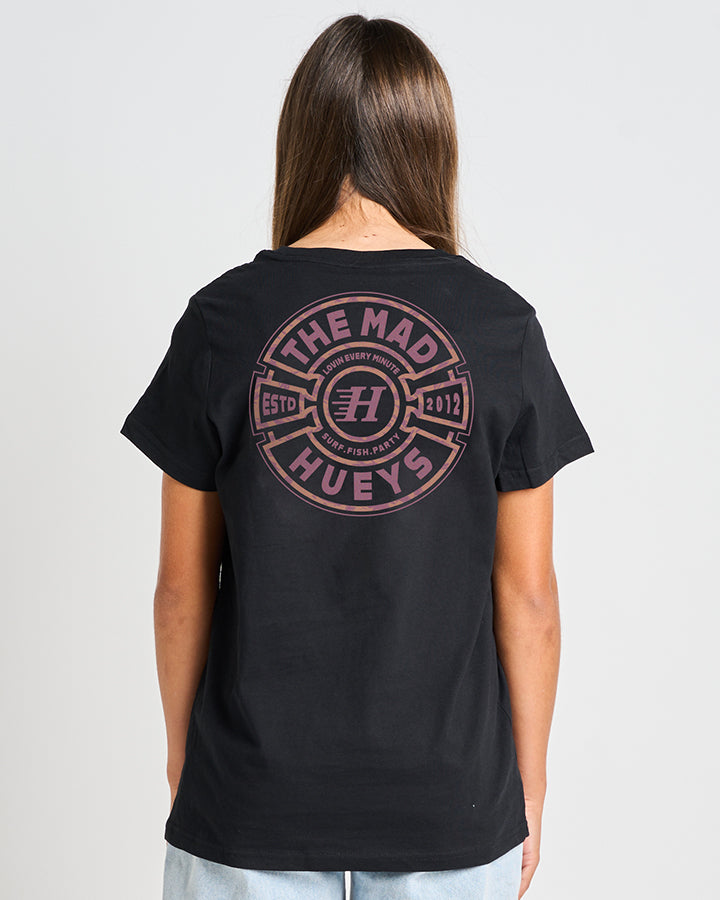 MAD SERIES | YOUTH GIRLS SS TEE - BLACK