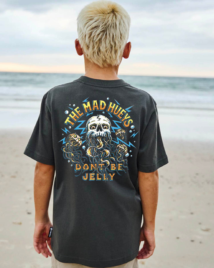 DONT BE JELLY | YOUTH SS TEE - CHARCOAL