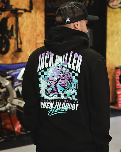 THRILLER MILLER | HOODED PULLOVER - BLACK