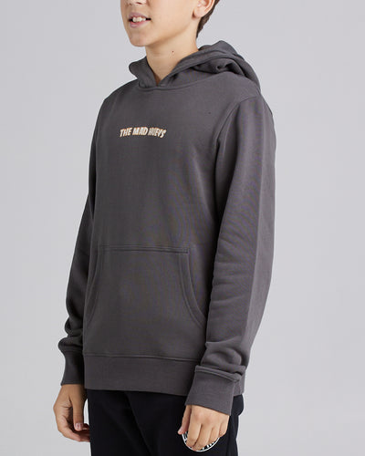 BONE YARD | YOUTH PULLOVER - CHARCOAL