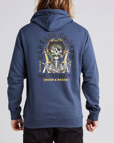 CAPTAIN COOKED | PULLOVER - PETROL BLUE